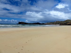 The first beach beside the car park