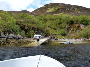 The minibus and driver awaits the last group of 5